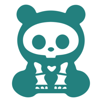 X-Ray Panda Decal (Turquoise)